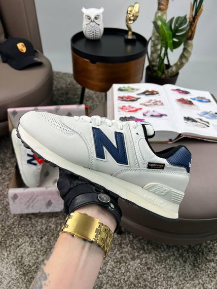 Мужские кроссовки New 574 White Navy  , Вьетнам 44 28