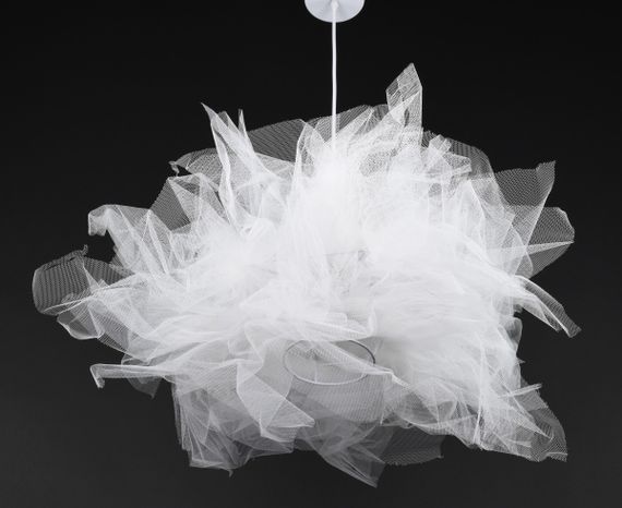 Люстра підвісна на 1 лампочку 27310 Білий 30-100х68х68 см. | Зображення 4