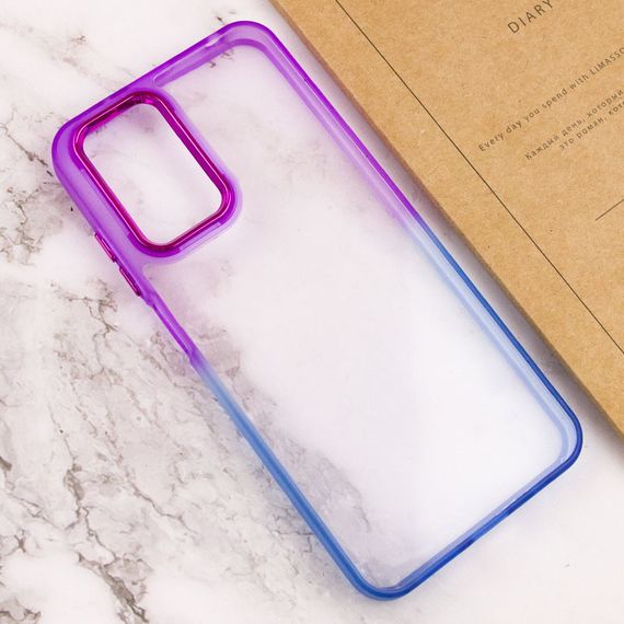 Чохол TPU+PC Fresh sip series для Realme C67 4G Синій / Фіолетовий | Зображення 2