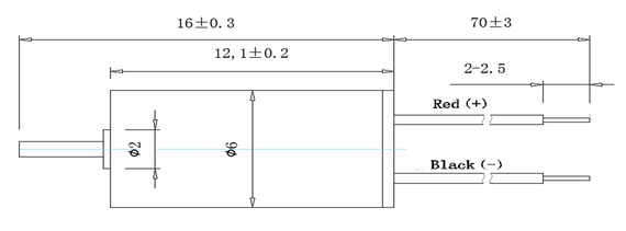 Мікромотор DC PRO-0612 3В 6мм 23000 об/хв | Зображення 1