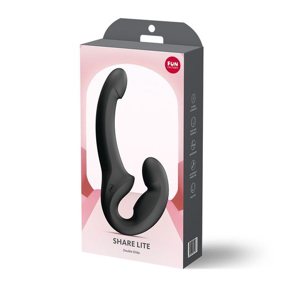 Безременный страпон Fun Factory SHARE LITE Black, регулируемый, облегченная модель, Черный | Зображення 7