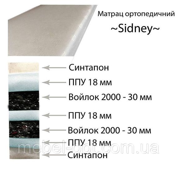 Дитячий матрац Сідней (висота 120 мм) для дитячого ліжечка, вибір розмірів | Зображення 1