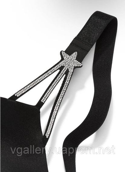 Комплект жіночої спідньої білизни Victoria's Secret Зshrf зі стразами —  75В, Чорний | Зображення 5