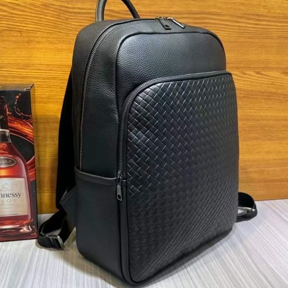 Рюкзак чоловічий шкіряний. Чорний міський рюкзак для ноутбука та документів Tiding Bag 22727 | Зображення 5