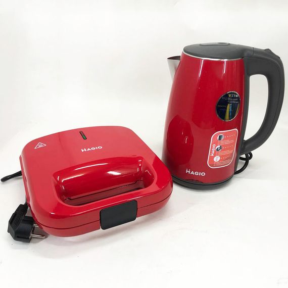 Набір дизайнерської лінійки Magio: сендвічниця MAGIO MG-376 + Електрочайник NJ-622 Magio MG-977 | Зображення 5