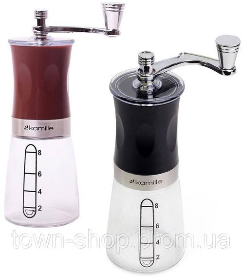 Кофемолка Kamille механическая с мерной шкалой KM-7026