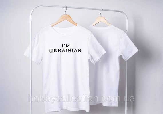 Футболка жіноча із патріотичним принтом "I’m ukrainian" біла | Зображення 2