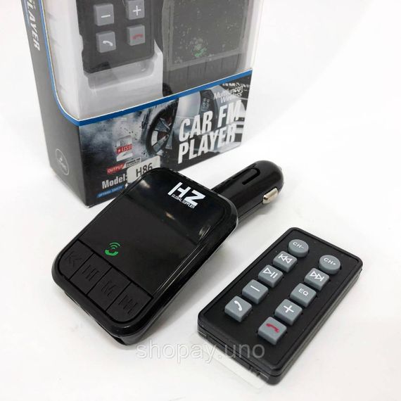 Usb модулятор автомобильный H86BT, Устройство для музыки в авто, Фм трансмиттер bluetooth ER-11 | Зображення 4
