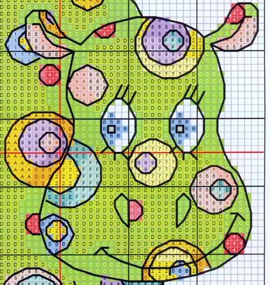 Набор для вышивания по нанесённой на канву схеме "Coloorful animal". AIDA 14CT printed 17*17 см | Зображення 3