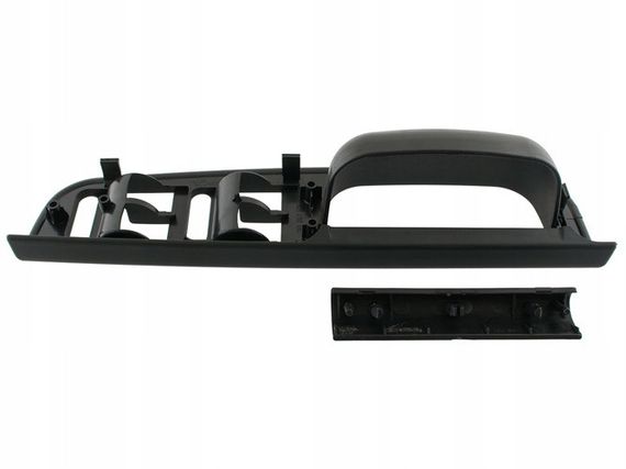 VW Bora (98-05) накладка на ручку лівої передньої двері + заглушка чорна, Фольцваген Бора | Зображення 1