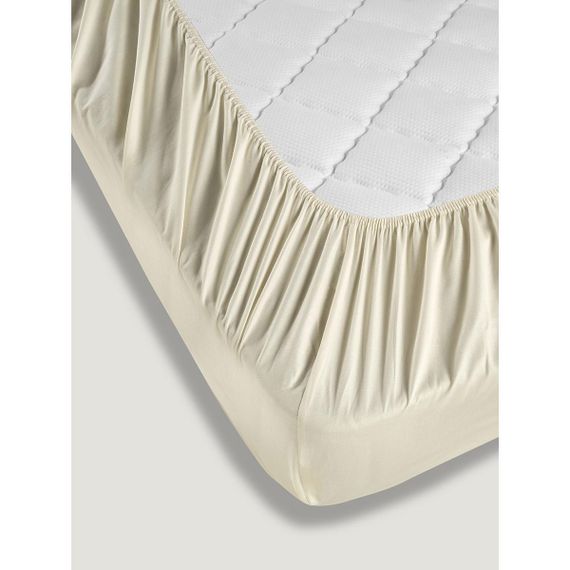 Простирадло на резинці Arya Сатин London AR-A107299-cream 160х200х30 см кремова | Зображення 1