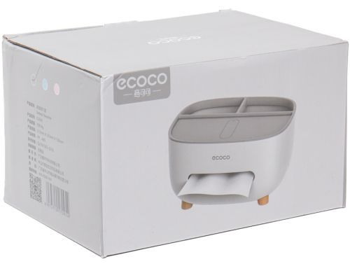 Контейнер для салфеток і скритий держатель для телефона XPRO Tissue box сірий (43750-_259) | Зображення 1