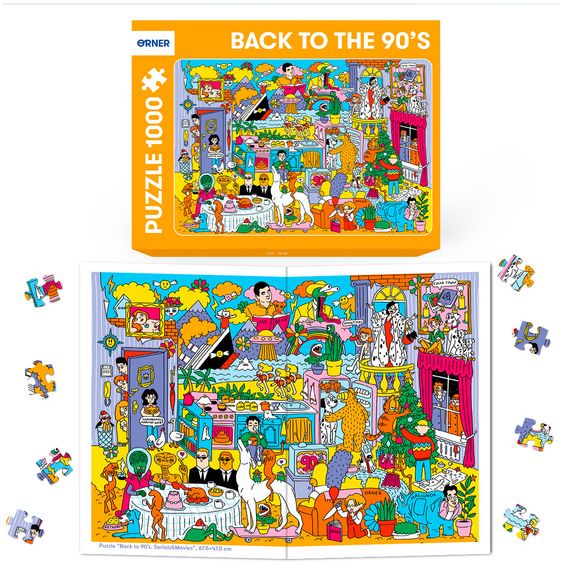 Пазл Серія 90-ті. Серіали та фільми (1000 елементів) | Зображення 2