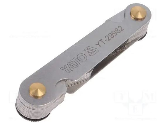 Набір різьбомір WHITWORTH 55° 28 шаблон 4-62 YATO YT-29982 | Зображення 2