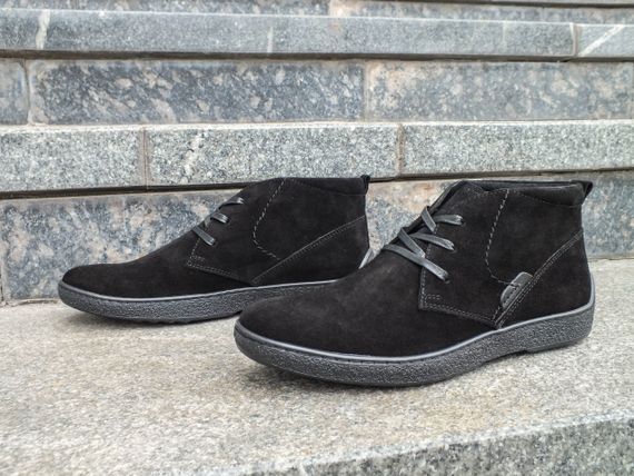 Черевики демісезонні Safari замшеві, чорні | Зображення 3