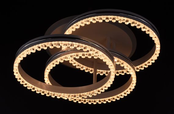 Люстра світлодіодна стельова LED світильник для квартири на стелю лед 26324 Білий 16х43х43 см. | Зображення 3