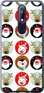 Чохол на Nokia 7.1 Christmas 2 із силікону FCh_050518