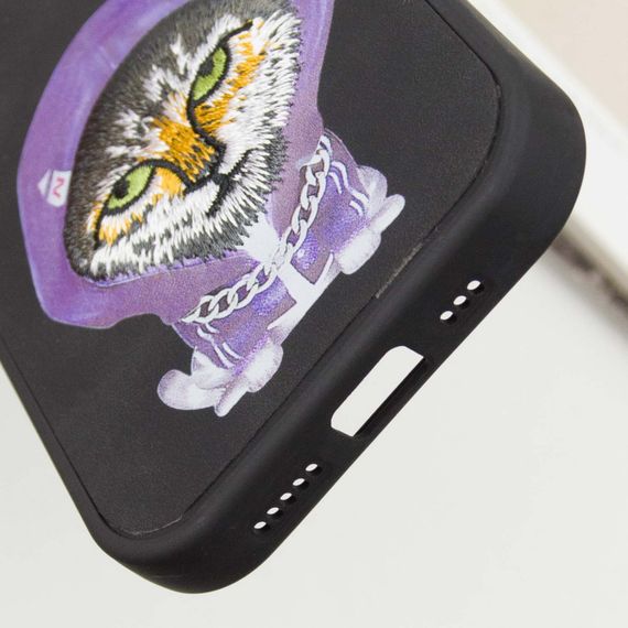 TPU+PC чехол Friends для Apple iPhone 16 Pro (6.3") Black Cat | Зображення 5