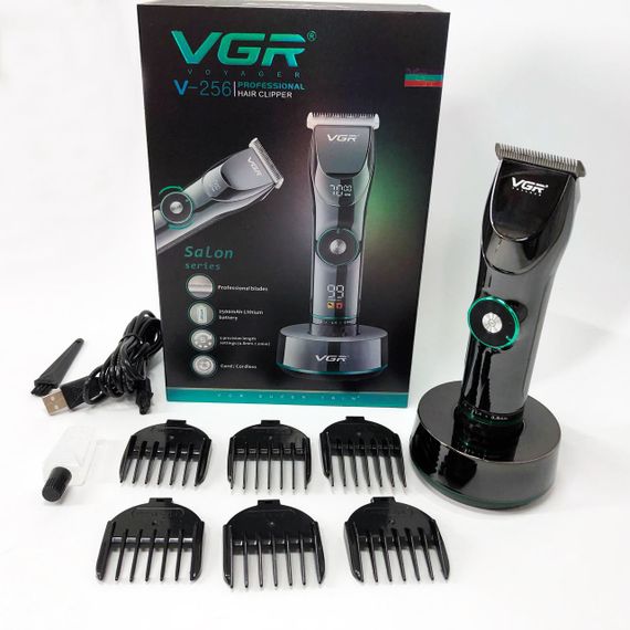 Набір для видалення волосся із зарядним пристроєм VGR Машинка для стрижки волосся професіоналів LS-22 | Зображення 7