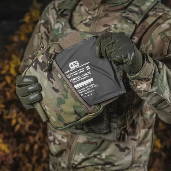 Балістичний пакет чорний M-TAC 1A класу захисту у напашник | Зображення 7
