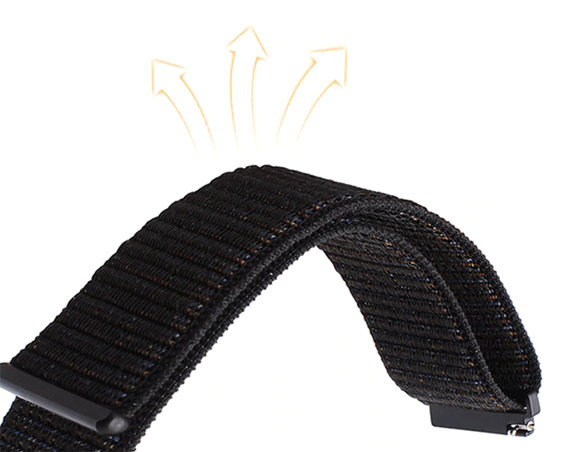 Нейлоновий ремінець Primo для годинника Garmin Vivoactive 3 / Vivomove HR / Forerunner 245/645 - Black | Зображення 2