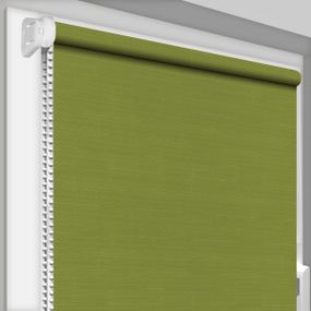 Рулонная штора Rolets Лён 1-7383-1400 140x170 см открытого типа Оливковая