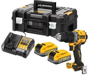 Акумуляторний дриль-шуруповерт DeWalt з АКБ та ЗУ DCD805S2T