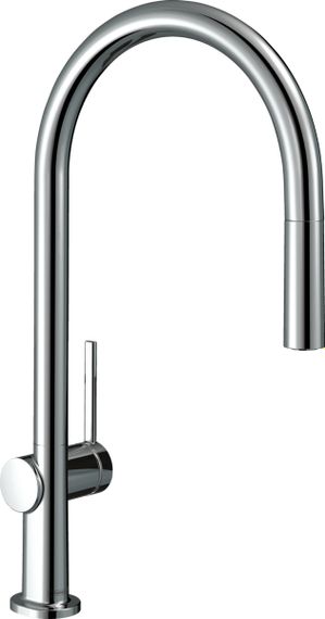 Змішувач для кухні Hansgrohe Talis M54, довж.виливу - 223мм, витяжний, 1важіль, KM210, хром (72802000)