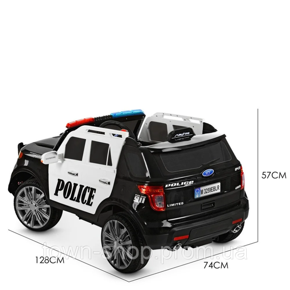 Детский электромобиль Джип Bambi M 3259EBLR-1-2 Черно-белый | Зображення 8