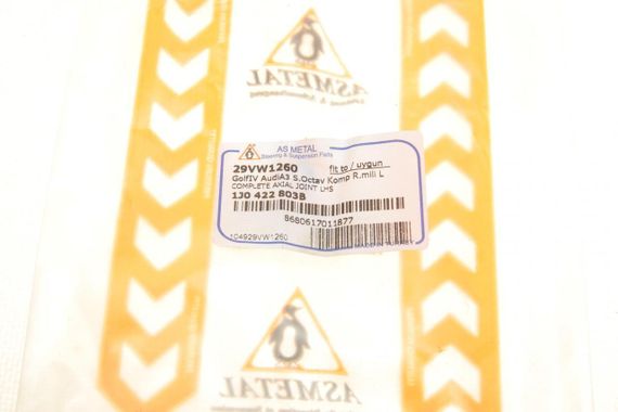 Тяга рульова з наконечником  L Audi A3 Seat Toledo Leon VW Golf IV Bora 96-06 Skoda Octavia 96-10 29VW1260 | Зображення 6