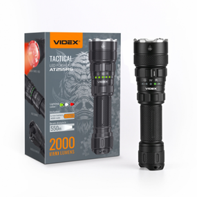 Ліхтарик LED тактичний 2000Lm 5000К VLF-AT255RG Videx
