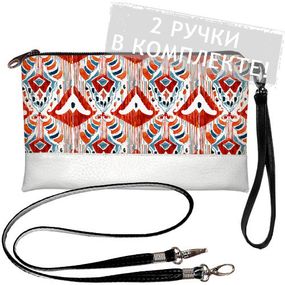 Клатч через плече Ornament 25x15 см (KL_21M011_WH)