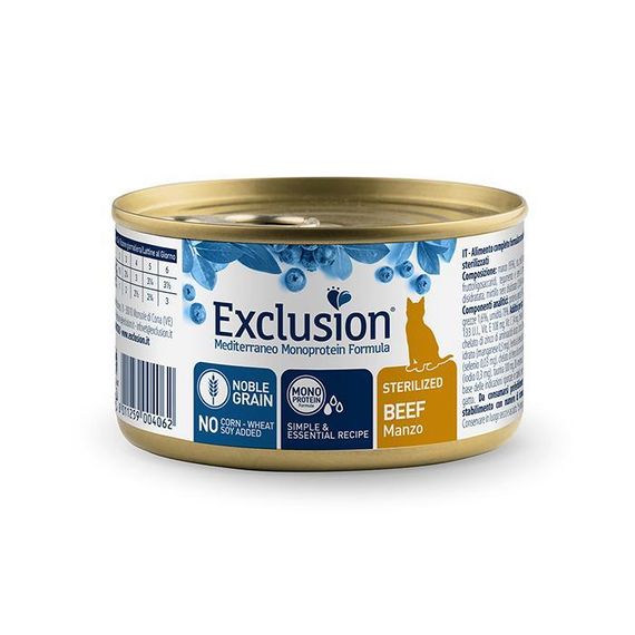 Exclusion Cat Sterilized Beef консерви для стерилізованих котів з яловичиною 85 г