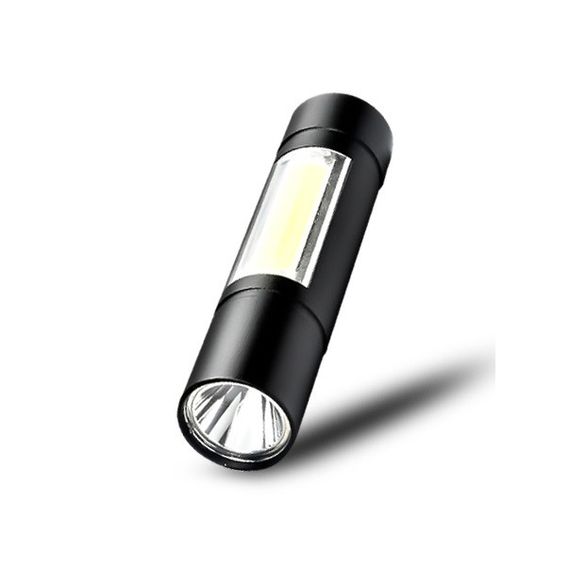 Светодиодный мощный фонарь на аккумуляторе с боковой подсветкой, USB | Зображення 3