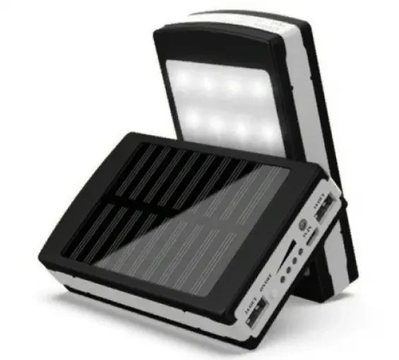 Мобільна зарядка POWER BANK Metal+LED Solar 90000mah | Зображення 1