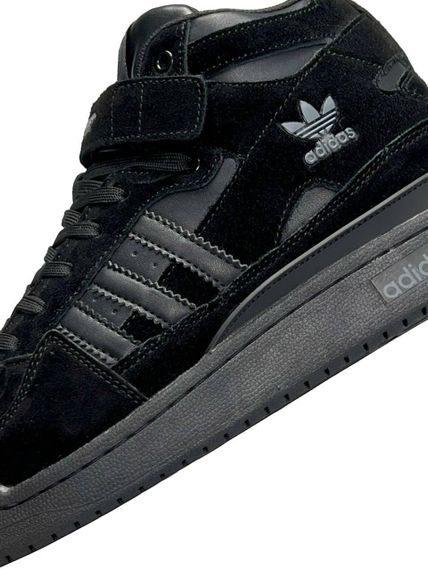 Зимові чоловічі кросівки Forum 84 High Black Suede Fur , В'єтнам 44 28-28.5см | Зображення 6