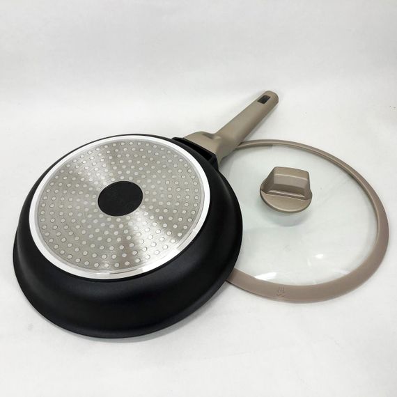 Сковорода Magio MG-1167 з антипригарною кришкою 26 см, сковорода з індукційним дном | Зображення 2