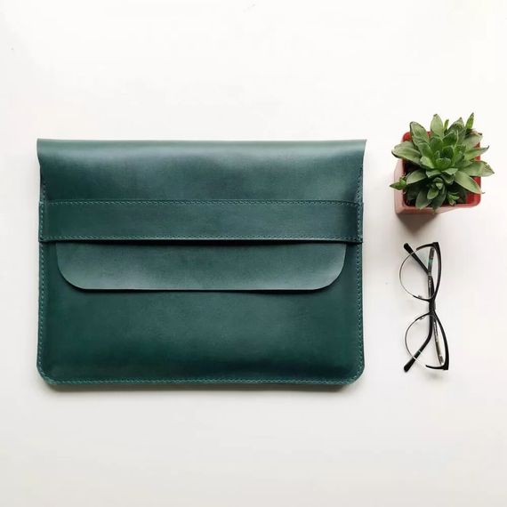 Шкіряний чохол для ноутбука Skin and Skin Sleeve 13.3 Зелений (LC04GR-13) | Зображення 5