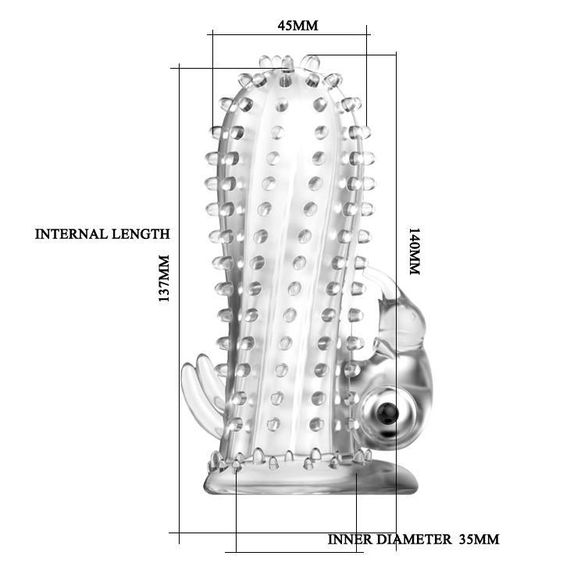 Насадка на пеніс з вібрацією  Baile Brave Man Vibrating sexstyle | Зображення 4