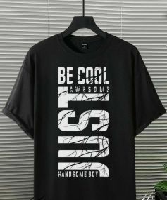 Футболка чоловіча з принтом повсякденна L Чорний