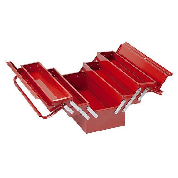 Ящик для інструментів металевий 450 мм, 5 секцій INTERTOOL HT-5045 | Зображення 2