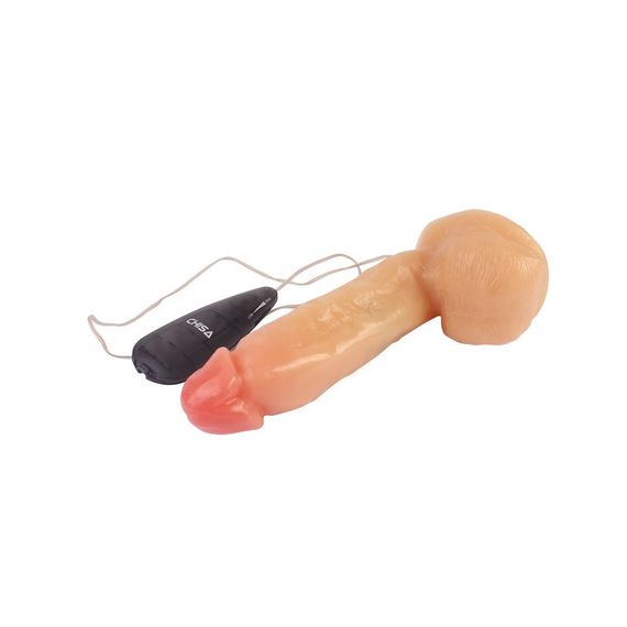 Вібратор реалістичний на присосці Chisa Real Touch S з пультом керування, бежевий Sex Aura | Зображення 3