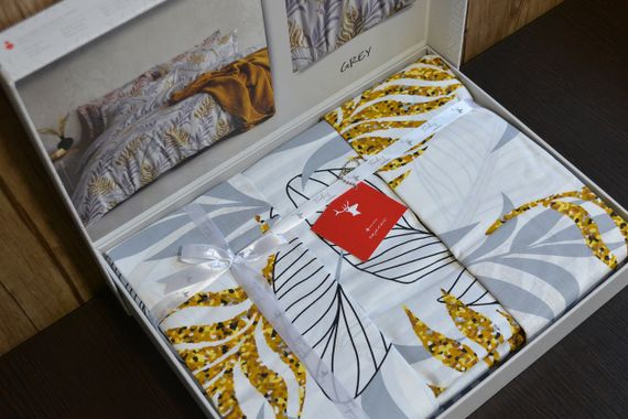 Постельное белье Turkiz Ranforce 200 х 220 см Lionel Grey | Зображення 2