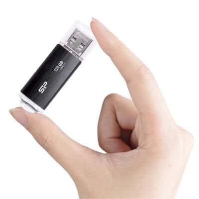 USB флеш накопитель Silicon Power 128GB Blaze B02 Black USB 3.0 (SP128GBUF3B02V1K) | Зображення 3