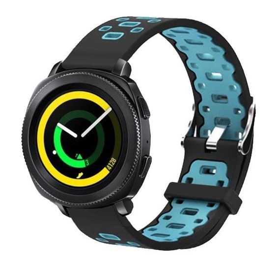 Спортивний ремінець Primo Perfor Classic для годинника Samsung Sport Gear SM-R600 - Black&Blue