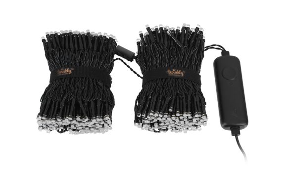 Гірлянда Smart LED Twinkly Strings RGBW 600, Gen II, IP44, довжина 48м, кабель чорний (TWS600SPP-BEU) | Зображення 3