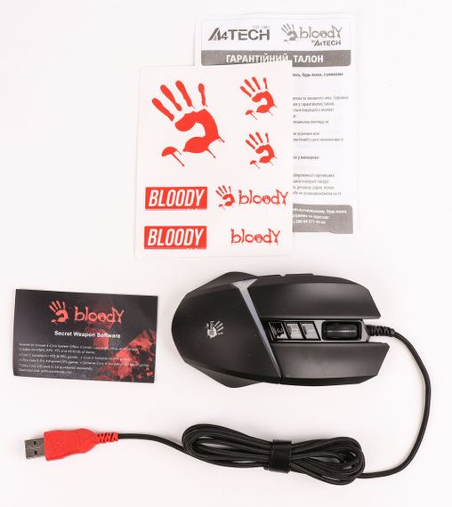 Мышь компьютерная безпроводная Bloody W60 Max Stone Black черная | Зображення 5