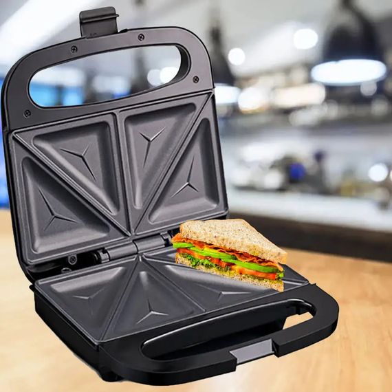 Бутербродница Hoffmans HM-3003 • Компактная сэндвичница для кухни с мощностью 1000 Вт | Зображення 3