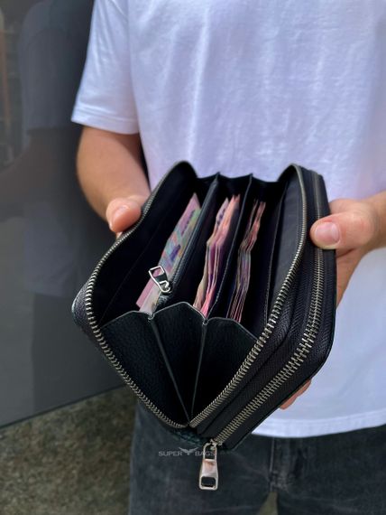 Клатч на две молнии с фактурной натуральной кожи MC-086-5902С | Зображення 2