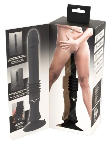 Вібратор із фрикціями реалістичний на присосці You2Toys чорний, 28.5 х 3.2 см Sex Aura | Зображення 6